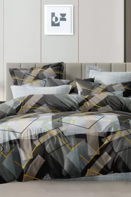 Постельное белье поплин эксклюзив на молнии - Бергамо