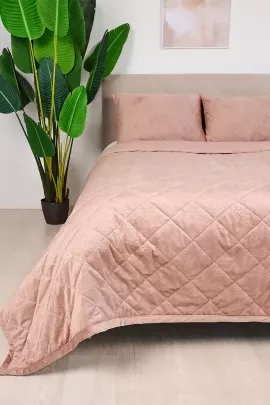 Покрывало Кристалл, цвет пудра