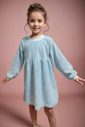 Платье Велюр с длинным рукавом 33054