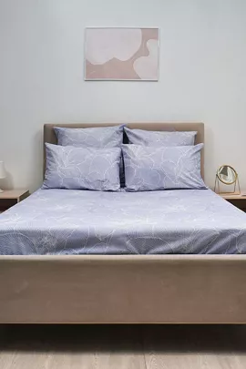 Простыня поплин - Вернисаж, цвет светло-серый