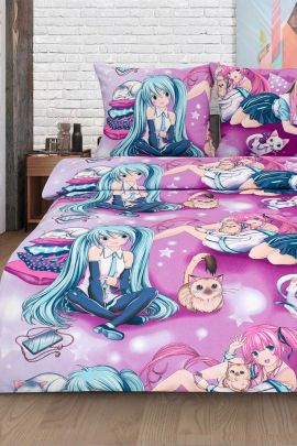 КПБ Бязь "Самойловский текстиль" 1.5 с дет.рисунком - Аниме