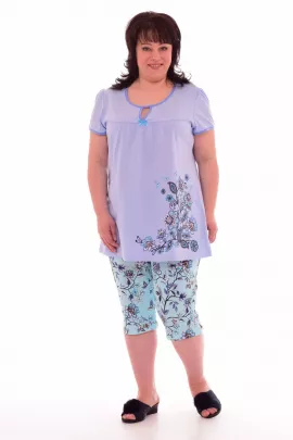Пижама женская 1-143а (голубой)