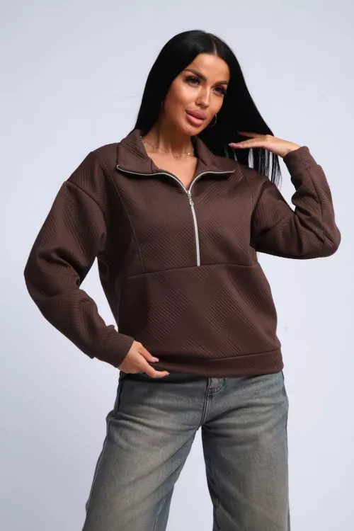 Толстовка 31981 коричневый последний размер