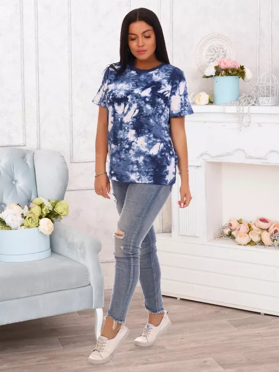 Тай-Дай(индиго) футболка