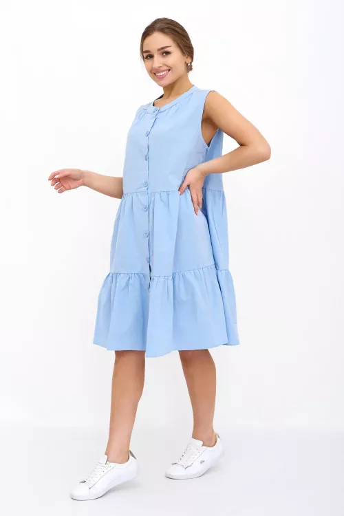 Платье Колокольчик (голубой)