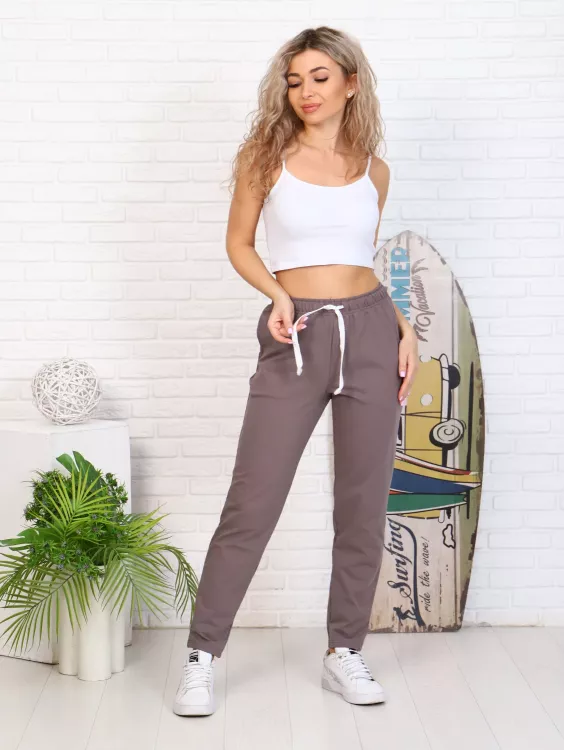 Брюки женские 8-038з (капучино)