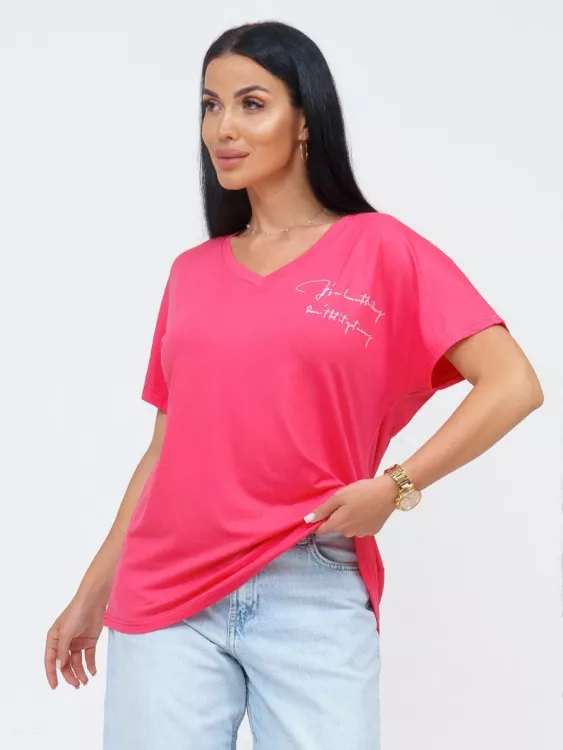 Оксана(розовый) футболка