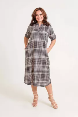 Платье 95512 бежевый последний размер