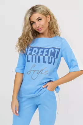 Костюм женский Перфект (голубой)