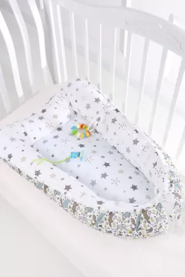 Кокон-гнездышко со съемным чехлом арт КОГЗ-01/лесные-жители