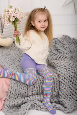 Колготки детские Вишенка лиловый последний размер