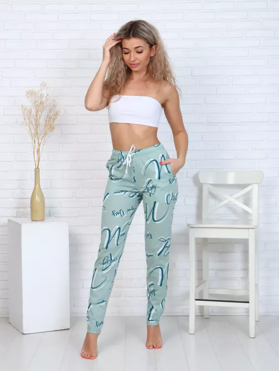 Брюки женские 8-043я (мята)