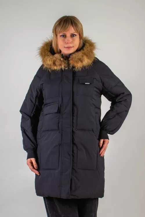 Зимняя парка, натуральный мех арт.620 последний размер