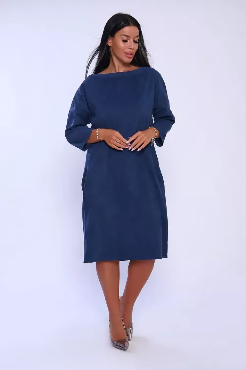 Платье 33028 индиго последний размер