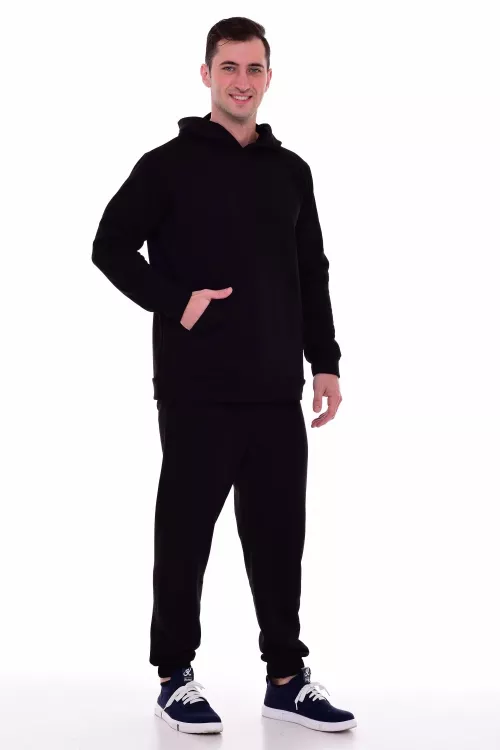 Костюм мужской с шапкой 9-156в (черный)