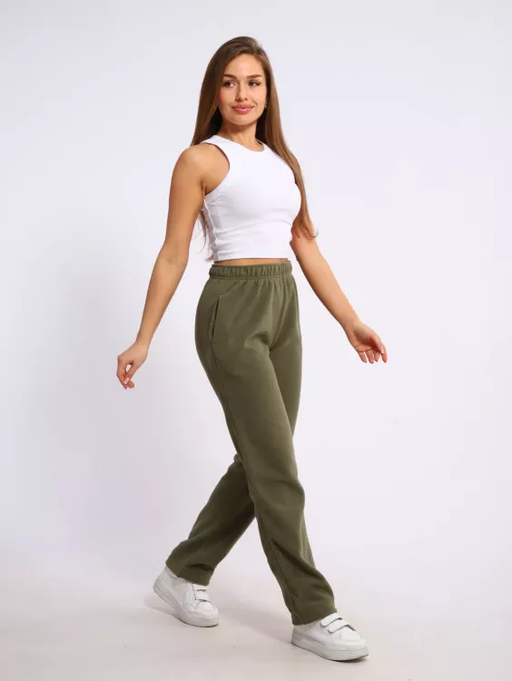 Брюки женские 8-048е (оливковый)