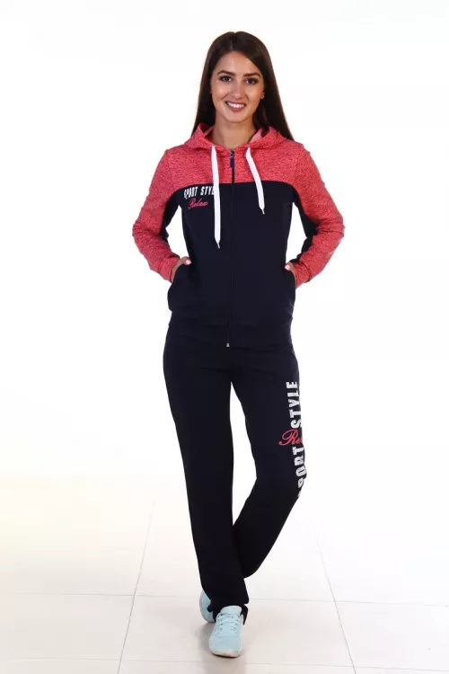 Пижама женская 5-90г (синий+коралл) Релакс