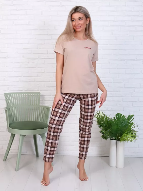 Пижама женская 5-312б (бисквит)