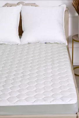 Наматрасник синтепон на резинке борт 20 микрофибра (серый)