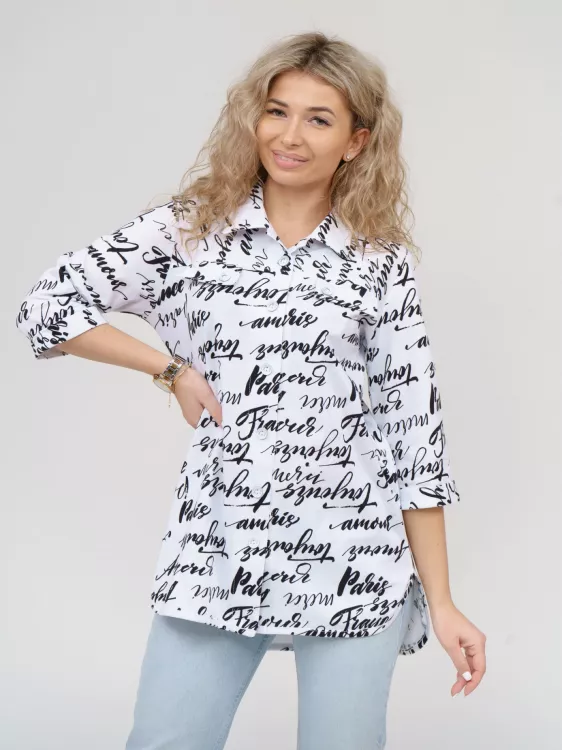 Туника 336162 белый/Париж последний размер