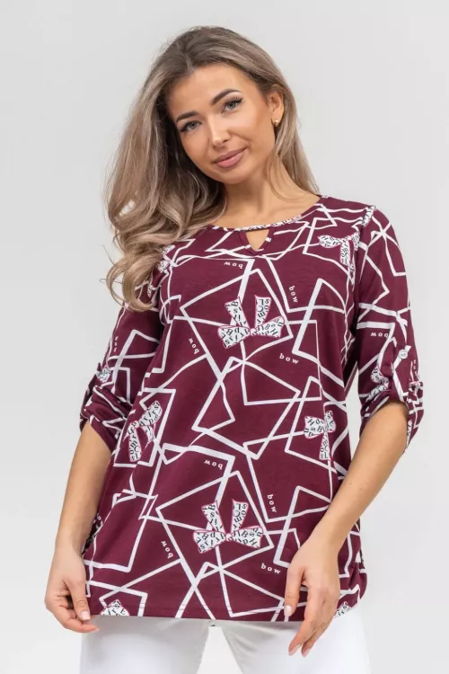 Туника 36888 бордо последний размер