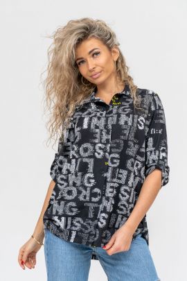 Туника 36704 черный последний размер