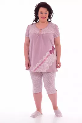 Пижама женская 1-135а (сухая роза)