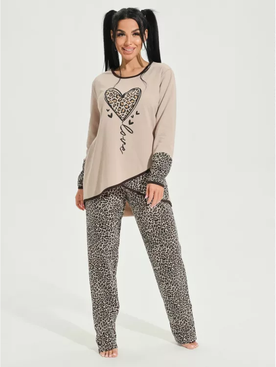 Алина пижама женская (леопард)