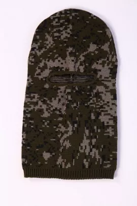 Шапка-маска  Цифра зеленая