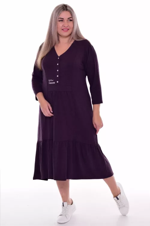 *Платье женское Ф-1-071в (черничный)