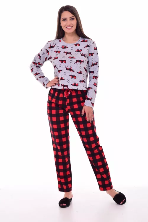 Пижама женская 1-192 (красный)
