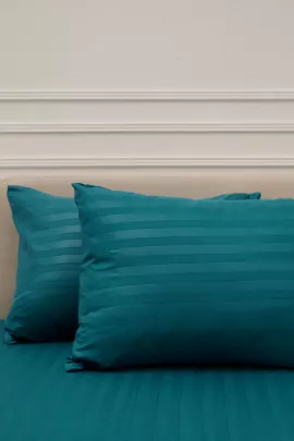 Комплект наволочек Микрофибра Страйп - Морская волна