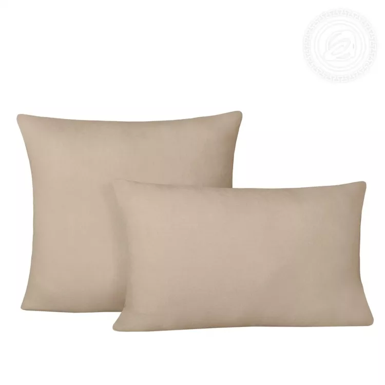 Трикотажная наволочка на молнии Какао 258 70х70 258