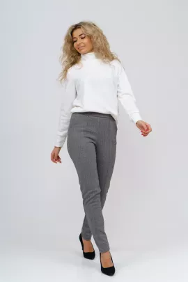 Брюки женские 05 футер жаккард (серый)