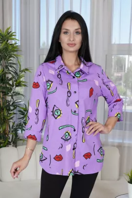 Жанетта туника женская (сиреневый )