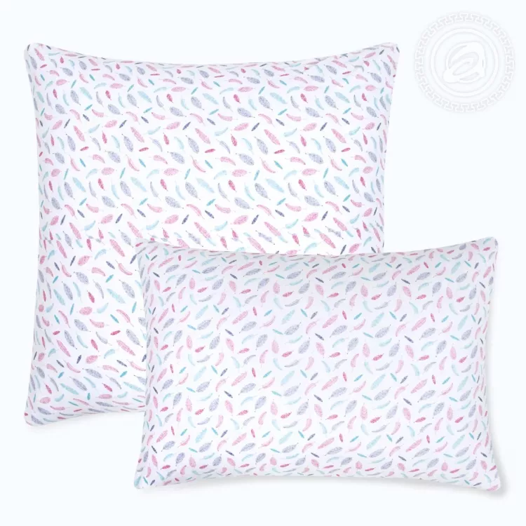 Трикотажная наволочка на молнии Перышко 258 70х70 258