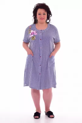 Халат женский 3-183 (синий)