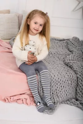 Колготки детские Пингвин плюш серый последний размер