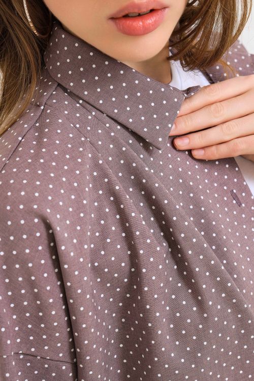 Костюм женский 90210 (рубашка лен + шорты)