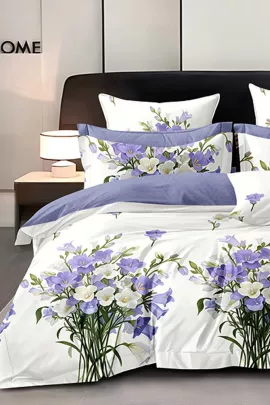 Постельное белье поплин люкс - Букет колокольчиков